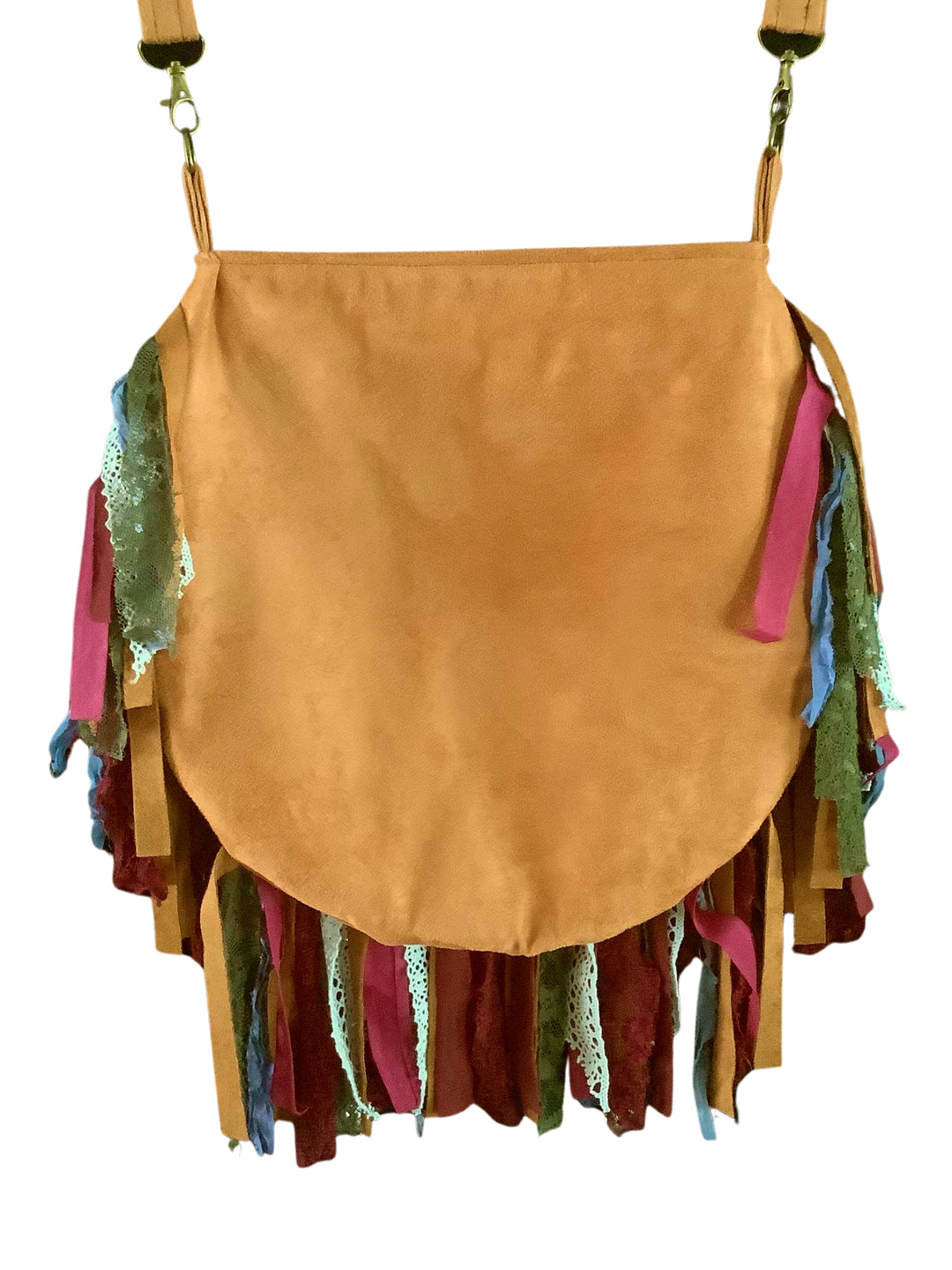 Bohemian Beauty Fringe Bag | Camel Vegan Fringe Bag | Mandala Stone