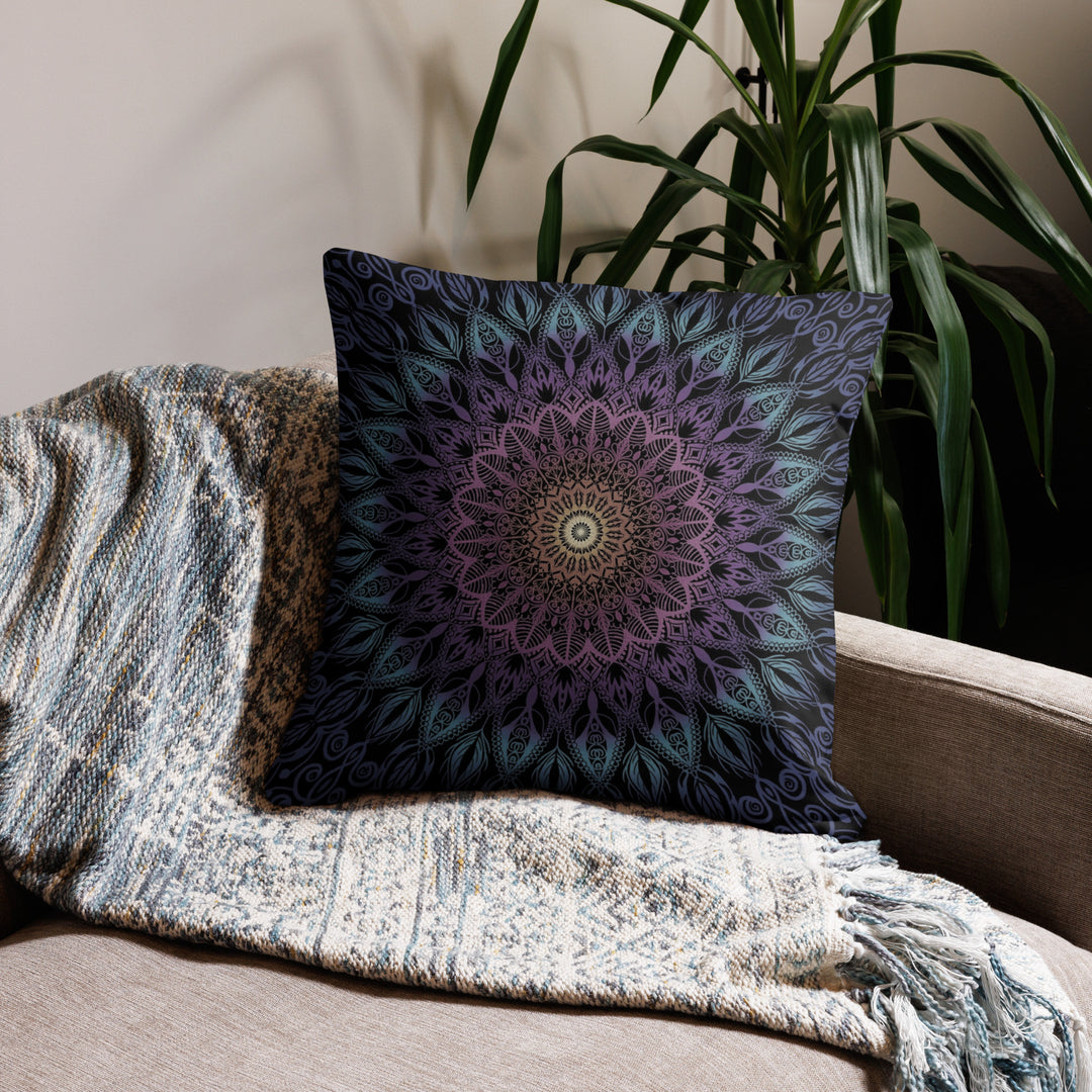 Pastel Dreams: Playful Mandala Pillow Cover